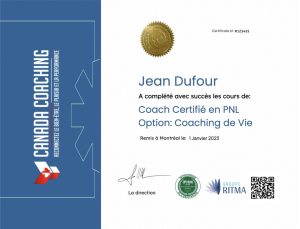 Diplôme coach de vie PNL en ligne Formations PNL en ligne Canada Coaching Coach certifié en PNL Coaching de vie