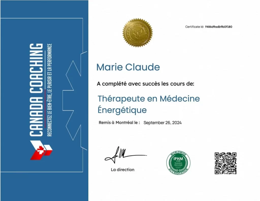 Thérapeute en médecine énergétique, médecine énergétique, soins énergétiques, thérapie énergétique, praticien en thérapie énergétique, Québec, canada coaching, Montréal, Laval, Gatineau, Maroc, Tunisie, Algérie